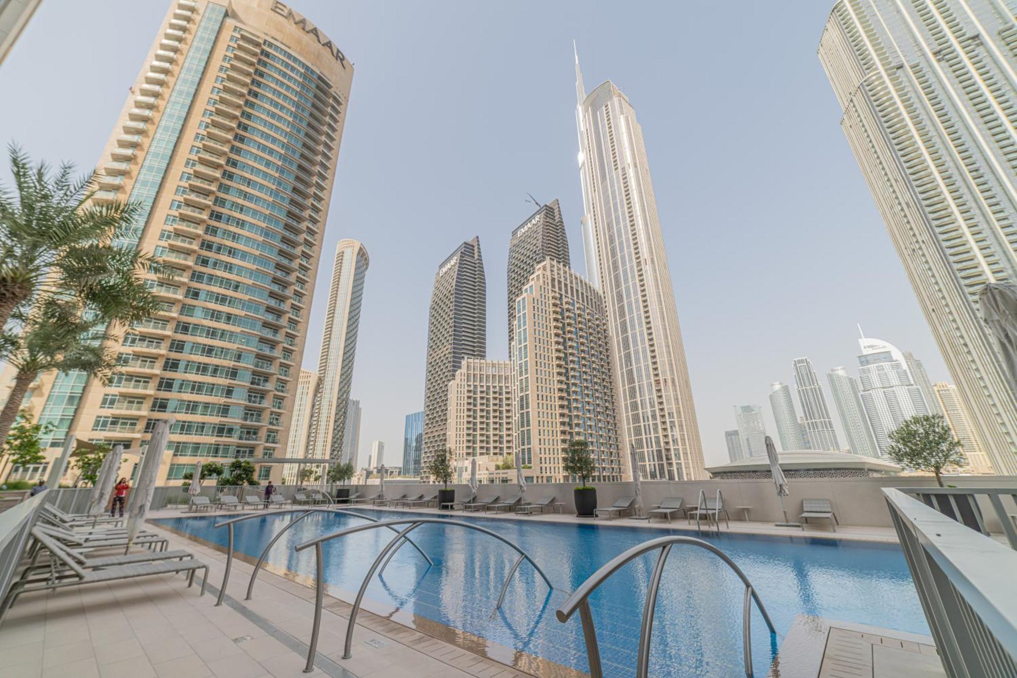 First Class 2Br With Full Dubai Boulevard View מראה חיצוני תמונה