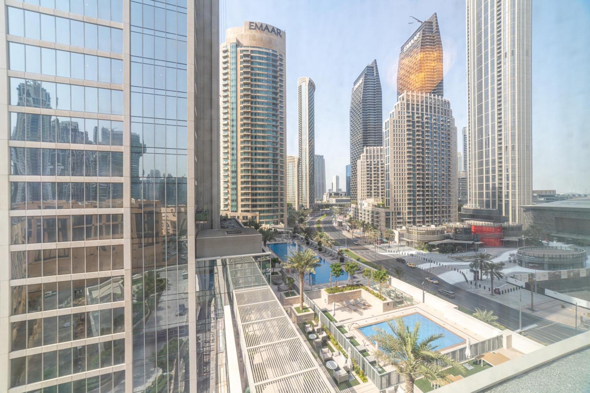 First Class 2Br With Full Dubai Boulevard View מראה חיצוני תמונה